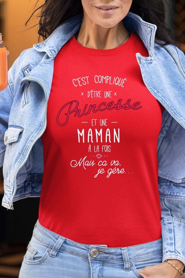 Compliqué Maman & Princesse - Tshirt Femme