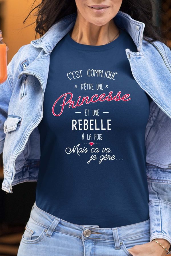 Compliqué princesse & rebelle - Tshirt Femme