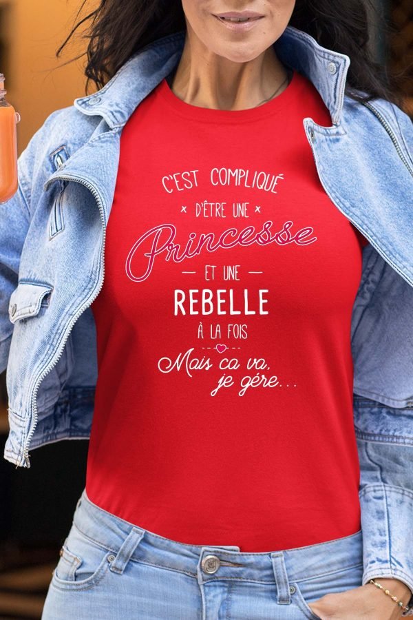Compliqué princesse & rebelle - Tshirt Femme