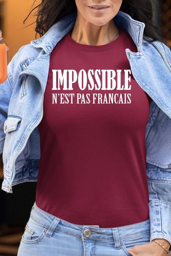 Impossible pas fr - Tshirt Femme