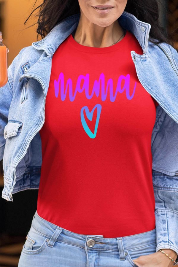 T-shirt Femme en Gros | Mama coeur
