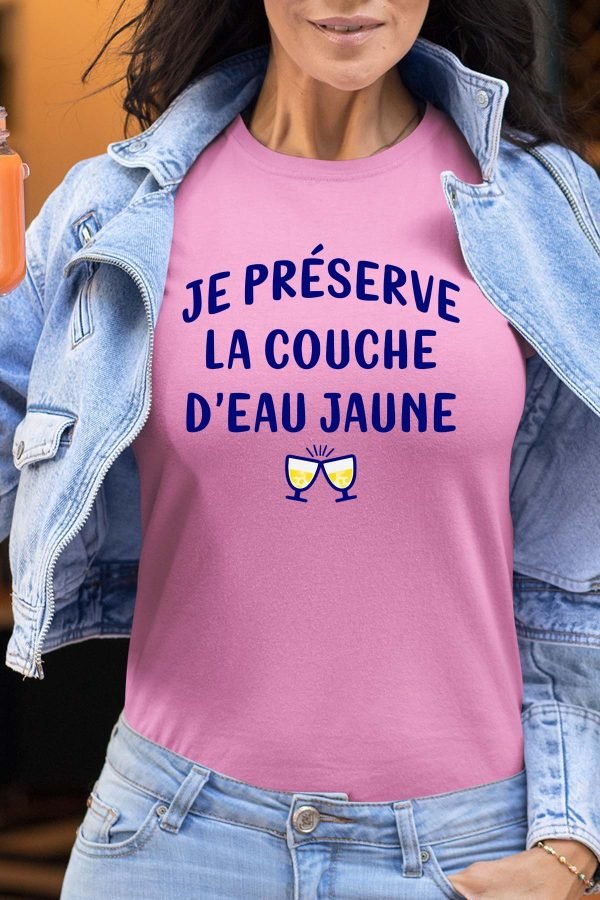 T-shirt Femme en Gros | Préserve eau jaune
