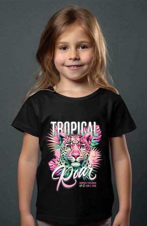 T-shirt Fille en Gros | Tropical Roar