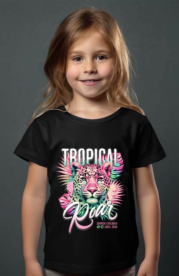 T-shirt Fille en Gros | Tropical Roar